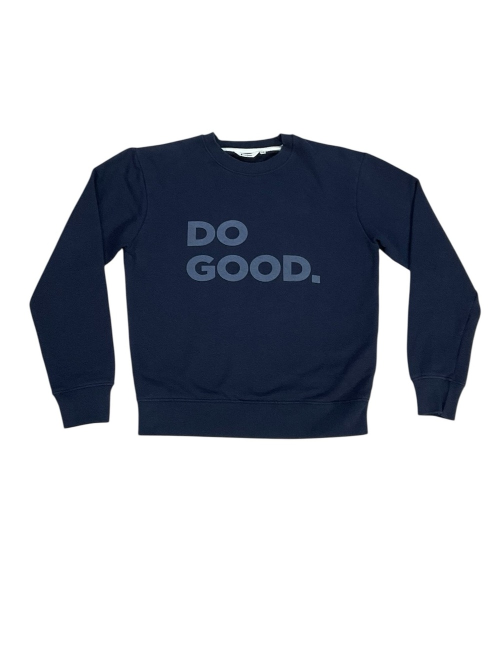 Cotopaxi Do Good Crewneck Sweatshirt XS Navy Organic Cotton Pullover